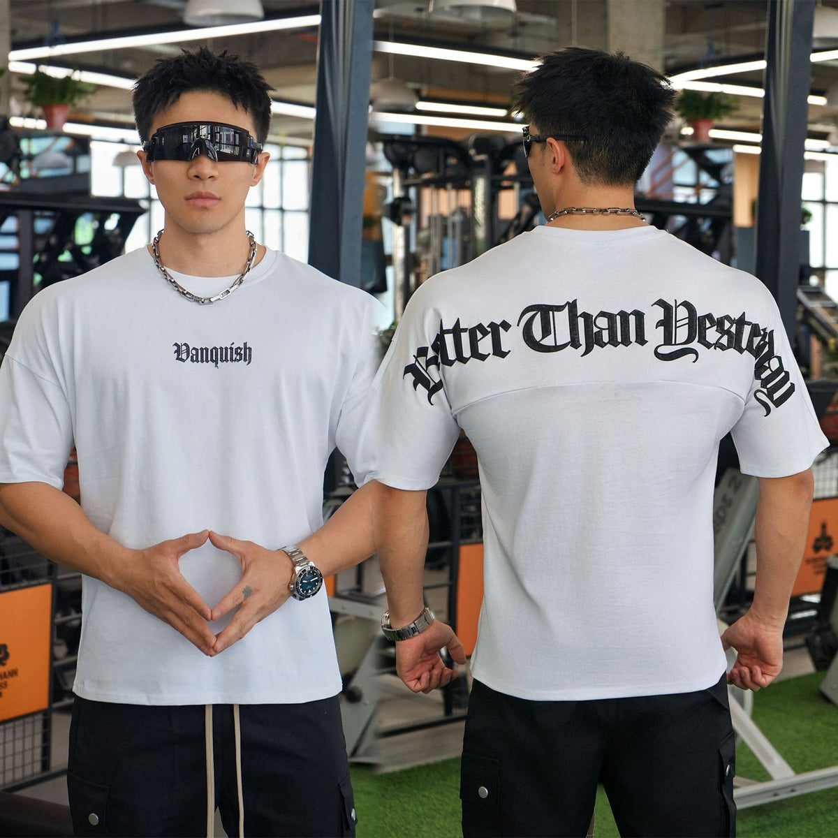 American-style Custom New Fitness Clothing for Coaches and Exercise t Men's High Elastic Training Shirt Short Sleeve Fitness Clothing
