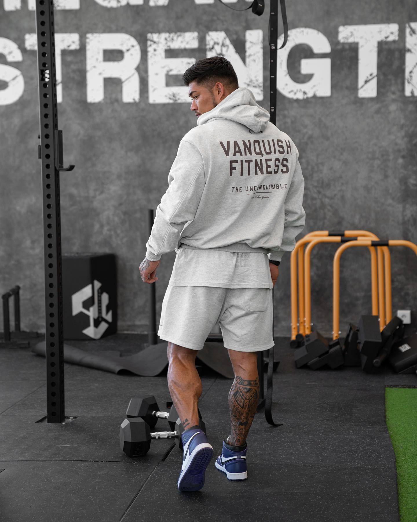 Cross-Border Trade New Men's Spring and Autumn Fitness Sports Casual Trend Pullover Hooded Sweatshirt Jacket for Men